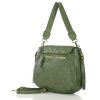Kožená kabelka přes rameno Mazzini M67 zelená