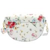 Kožená crossbody kabelka 24-020 FL bílá