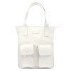 Kožená shopper bag kabelka Angelo 01-001 bílá