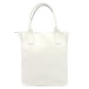 Kožená shopper bag kabelka Angelo 01-001 bílá