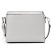Kožená crossbody kabelka MiaMore 01-067 světle šedá