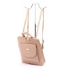 Dámský kožený batoh MiaMore 01-010 růžový
