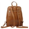 Dámský kožený batoh MiaMore 2001 koňakový