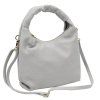 Kožená crossbody kabelka Luka 24-035 šedá
