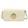 Kožená crossbody kabelka Gregorio SA828 béžová