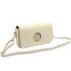 Kožená crossbody kabelka Gregorio SA828 béžová