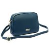 Kožená crossbody kabelka Miamore 01-068 tyrkysová
