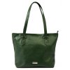 Kožená kabelka MiaMore 01-058 zelená