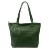 Kožená kabelka MiaMore 01-058 zelená