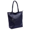 Kožená kabelka Gregorio 1728 modrá