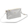 Kožená crossbody kabelka Gregorio 1736 světle šedá