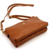 Kožená crossbody kabelka Gregorio 1736 koňaková