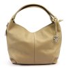 Kožená kabelka Gregorio 1737 béžová