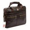 Pánská kožená aktovka Nordee S134 S hnědá