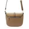 Kožená crossbody kabelka Luka 20-028 DL tmavě béžová