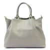 Kožená kabelka Gregorio 1743 šedá