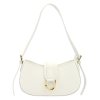 Kožená kabelka Luka 24-037 bílá