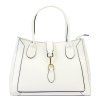 Kožená kabelka Luka 24-029 bílá