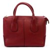 Kožená kufříková kabelka Luka 24-039 vínová