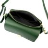 Kožená crossbody kabelka Luka 24-043 zelená