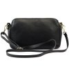 Kožená crossbody kabelka Luka 24-043 černá