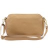 Kožená crossbody kabelka Luka 24-043 béžová