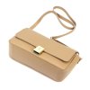Kožená crossbody kabelka Luka 24-043 béžová