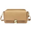 Kožená crossbody kabelka Luka 24-043 béžová