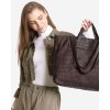 Dámská kožená shopper bag kabelka Mazzini M1M86 tmavě hnědá