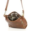 Kožená kabelka Marco Mazzini MM414 hnědá