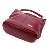 Kožená kabelka přes rameno MiaMore 01-053 vínová