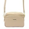 Kožená crossbody kabelka MiaMore 01-062 světle béžová