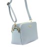Dámská kožená crossbody kabelka MiaMore 01-046 světle modrá