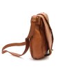 Kožená sedlová crossbody kabelka VS 037 camel