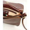 Kožená sedlová kabelka Marco Mazzini MM255 hnědá