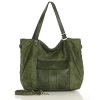 Kožená kabelka Marco Mazzini M250 zelená