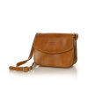 Kožená crossbody kabelka Marco Mazzini 2M48 camel