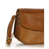 Kožená crossbody kabelka Marco Mazzini 2M48 camel