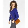 Kožená crossbody kabelka Marco Mazzini 2M48 camel