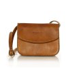 Kožená crossbody kabelka Marco Mazzini 2M48 camel