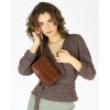 Kožená crossbody kabelka Marco Mazzini 2M48 hnědá