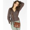 Kožená crossbody kabelka Marco Mazzini MM250 hnědá