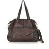 Kožená kabelka Marco Mazzini M106 tmavě hnědá