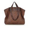 Dámská kožená shopper bag kabelka Mazzini M1M86 hnědá