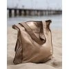 Kožená kabelka Marco Mazzini MM234 béžová