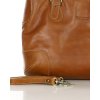 Kožená kufříková kabelka Mazzini MM419 camel