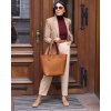 Luxusní shopper bag Marco Mazzini G12404 camel