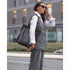 Kožená shopper bag kabelka Marco Mazzini G12399  černá