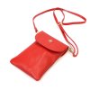 Kožená crossbody kabelka Gregorio 1747 červená