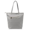 Kožená shopper bag kabelka Gregorio 1748 šedá